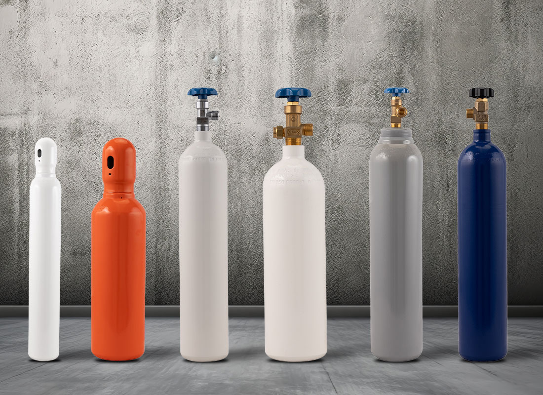 How do you maintain and store seamless steel gas cylinders properly?