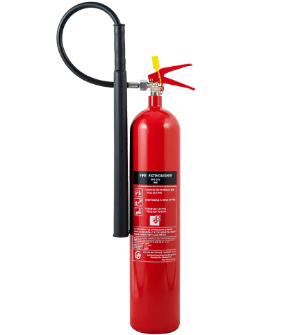How does the 3C Certified CO₂ Fire Extinguisher perform in enclosed spaces, and are there any safety precautions regarding oxygen displacement?